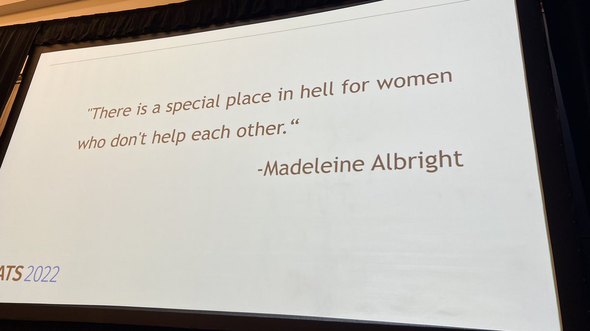 m_konigshoff's tweet photo. Some incredible quotes in Patricia Finn’s @pwfinn1 talk at Women’s Forum #ATS222, my personal best was not on a slide, but I couldn’t agree more: “Whatever feeds your soul…go for it” #lifelonglessons @atscommunity #ATS2022 https://t.co/jXFD5RAHH9