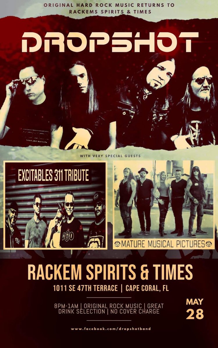 excitables311's tweet photo. @311 #tributeband #livemusic #capecoral #florida Saturday May 28 https://t.co/u0QfPHcikp