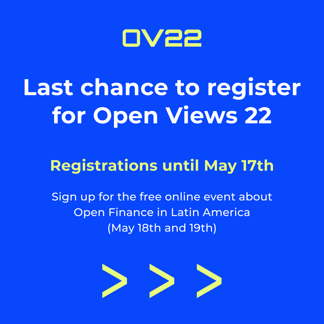 joinbelvo's tweet photo. 🚨 🚨 Registration for #OpenViews22 ends today, May 17th! 

Don't miss the chance to join major players from the #OpenFinance ecosystem in Latin America at the virtual conference on May 18th and 19th.

See schedule and guests, and register to watch ⬇ https://t.co/uAfFJPeaPW https://t.co/Q2gQnoOkWj