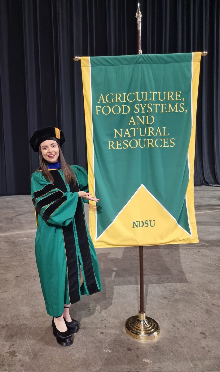 ana__who's tweet photo. Once a bison, always a bison 🦬 #PhinisheD #NDSUtrue #DrCereals #graduation2022 https://t.co/XAdWxIEqFc