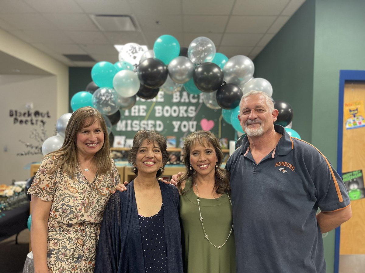lchristian1125's tweet photo. Today we celebrated the retirement of these 4 amazing educators! I was only blessed with being their principal for 1 year & they truly made an impact on me in that short time! Thank you for all of your years of service to every student you touched! #retirementgoals @NISDKuentz https://t.co/RA2NsBRqqy