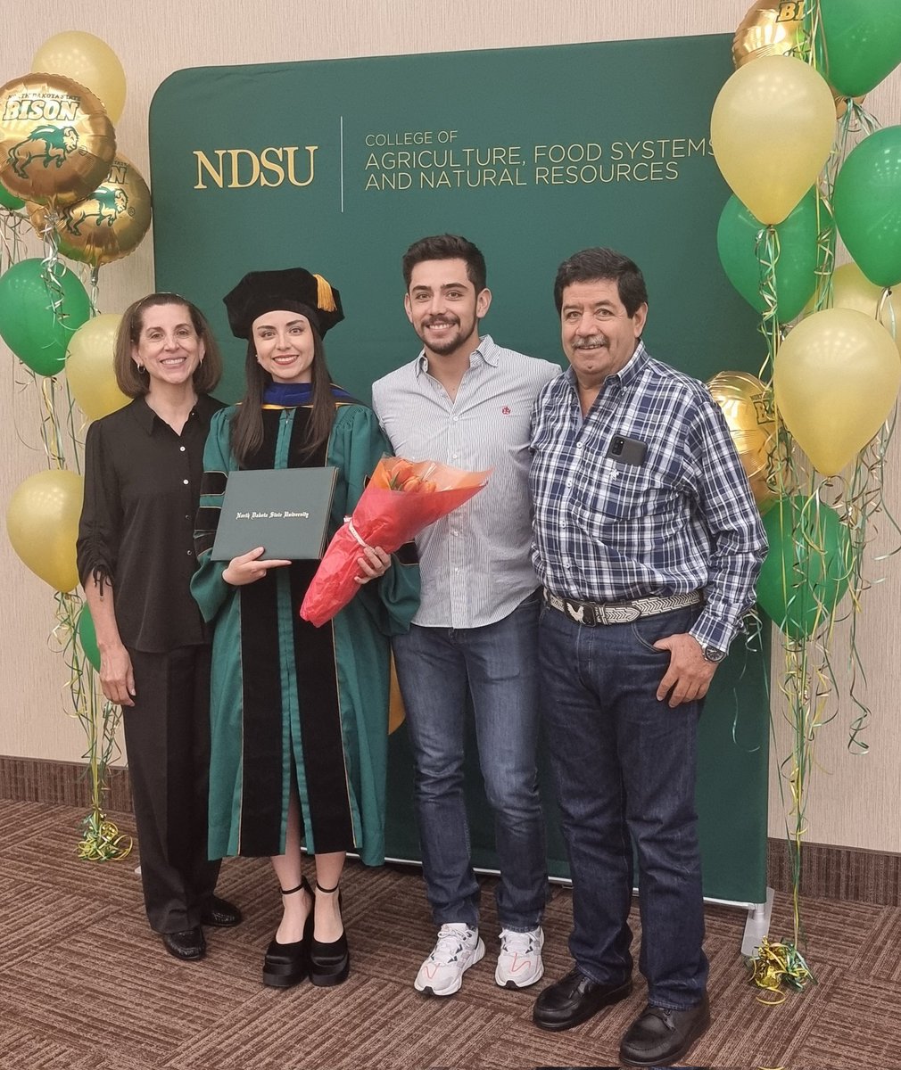 ana__who's tweet photo. Once a bison, always a bison 🦬 #PhinisheD #NDSUtrue #DrCereals #graduation2022 https://t.co/XAdWxIEqFc