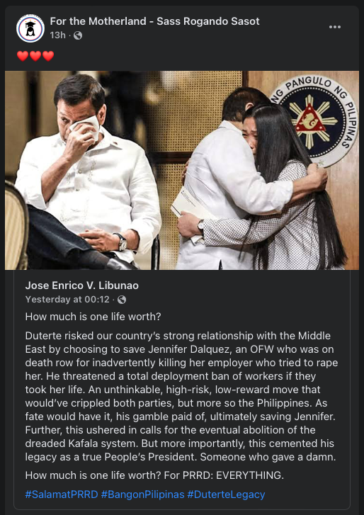 GiboTeodoroJr's tweet photo. #SalamatPRRD #BagongPilipinas #DuterteLegacy Salamat 💚 https://t.co/mWFR3aAZ8R