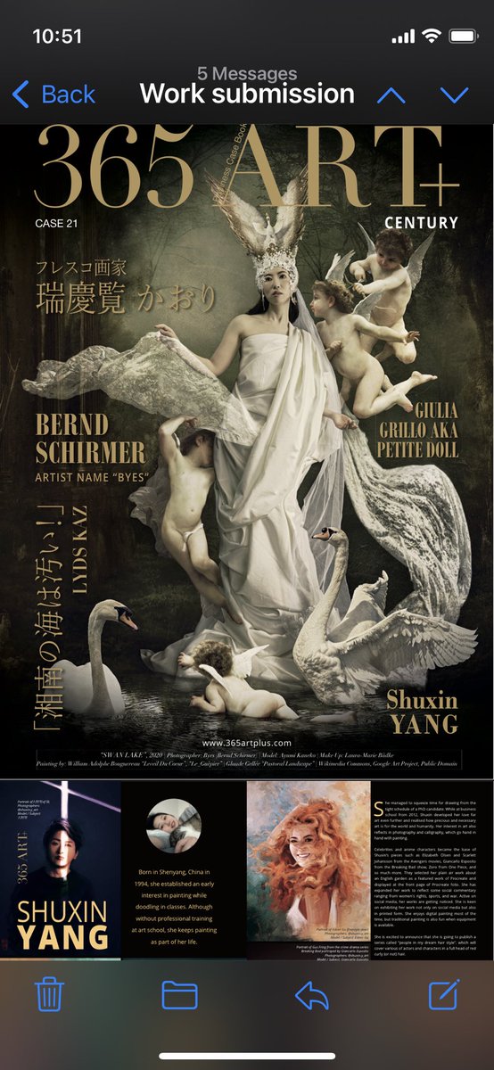 ShuxinY's tweet photo. My debut at an art magazine! So excited! https://t.co/sNlbRgC0JL