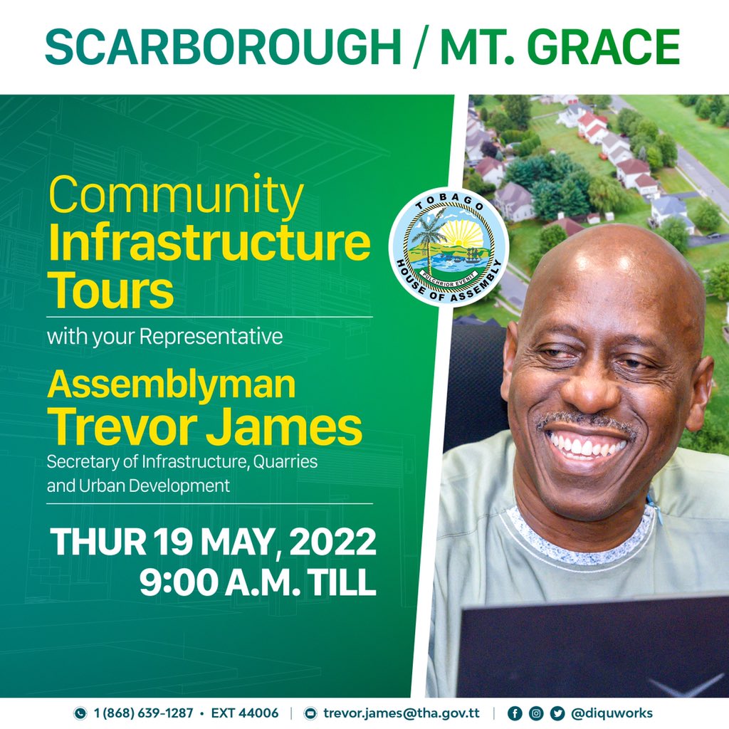 DIQUDWorks's tweet image. Scarborough/ Mt. Grace...You&apos;re next! This week, Thursday 19th,  the Community Infrastructure Tour roves into Scarborough/Mt. Grace. Look out for Secretary James and the DIQUD team from 9a.m. till. 

#childbychild #villagebyvillage #communitybycommunity