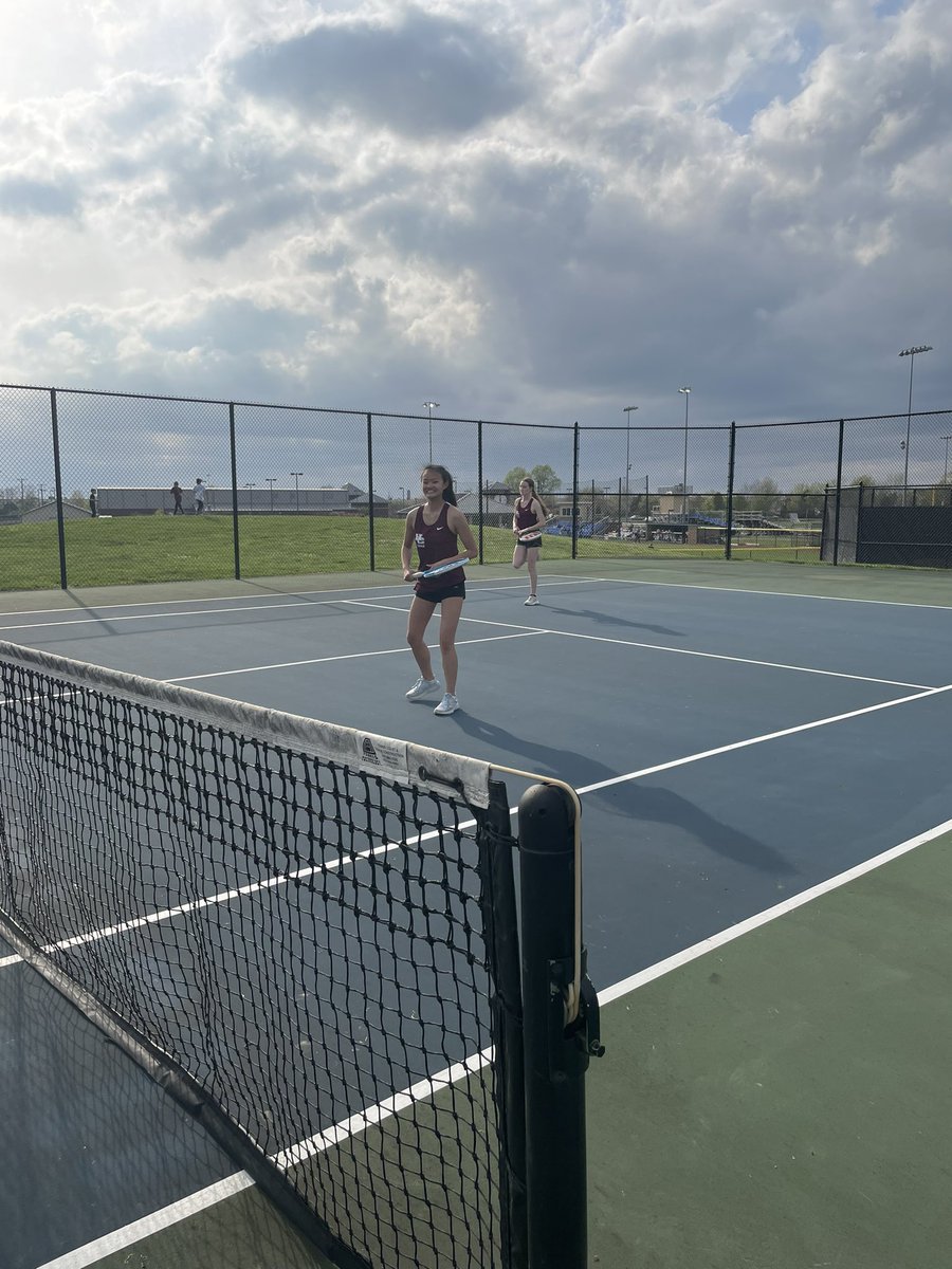 CougsSports's tweet photo. Congrats to @CougsSports #1 doubles team of Savannah Dennison and McKenzie Turner on their 1st Round win in the @KHSAA Region Tournament. These young ladies fell in their 2nd round match but improved so much over the course of the season! Congrats ladies! #GoCougs #CROSSisBOSS https://t.co/AOyKjhAMN8