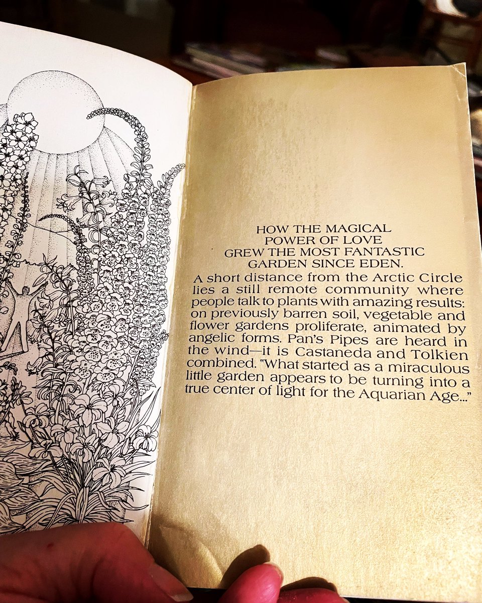1HeatherMcLean's tweet photo. “The Magic of Findhorn” 1975, Paul Hawkin. Paperback original price $2.25. So lucky to find a copy @thriftbooks #gardening #goodnessgrows https://t.co/QmJ6mlokdZ