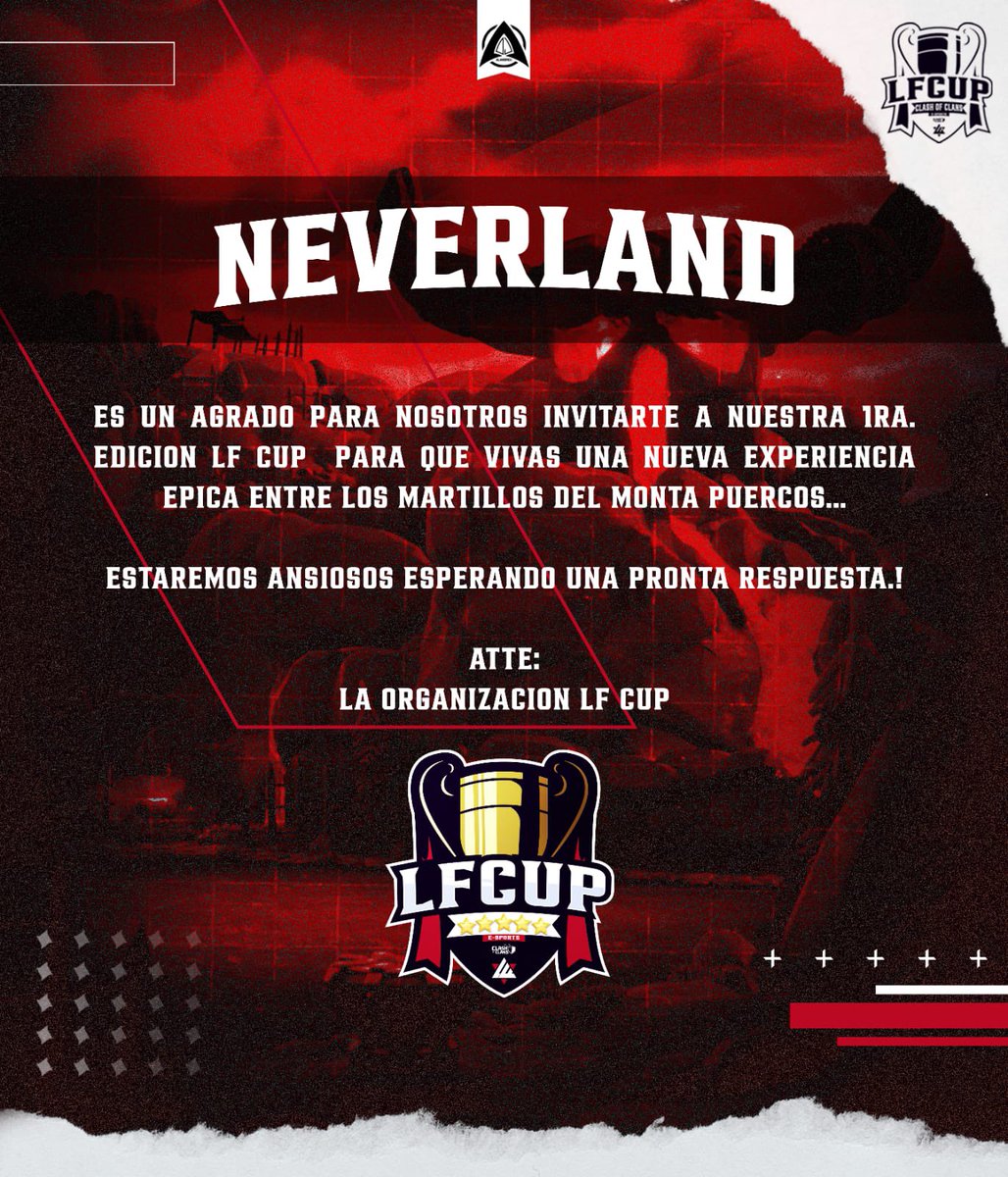 Neverland (@neverland_clash) on Twitter photo Con mucho gusto estaremos ahí dando lo mejor! Gracias por la invitación <a href="/lafamiliacup/">★彡 LF CUP 彡★</a> 🔥💜 Con mucho gusto estaremos ahí dando lo mejor! Gracias por la invitación <a href="/lafamiliacup/">★彡 LF CUP 彡★</a> 🔥💜