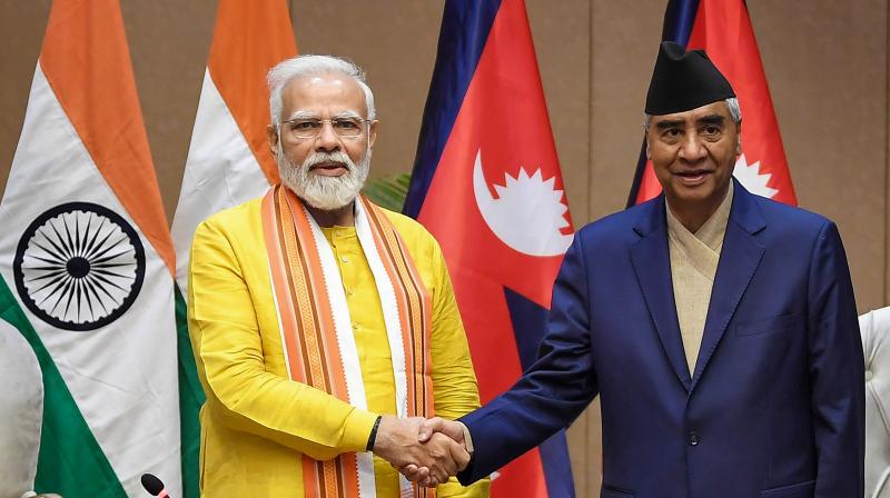 DeccanChronicle's tweet photo. Two nations signed six pacts including the establishment of the Dr Ambedkar Chair for Buddhist Studies at the Lumbini Buddhist University

#PMModiInNepal #ModiinLumbini #Lumbini #IndiaNepal https://t.co/n3W9lZk98f