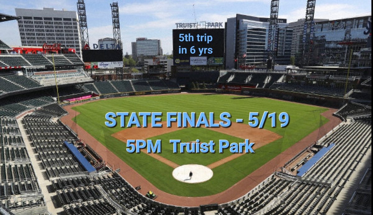 Pope_Baseball's tweet photo. THURSDAY Pope will try to win  their 5th state championship!

This will be Pope's 5th trip to the finals in the last 6 seasons.

Come support the Hounds at Truist Park!

https://t.co/K18ApBO1oz

#GDN https://t.co/fu8SMhhKVf
