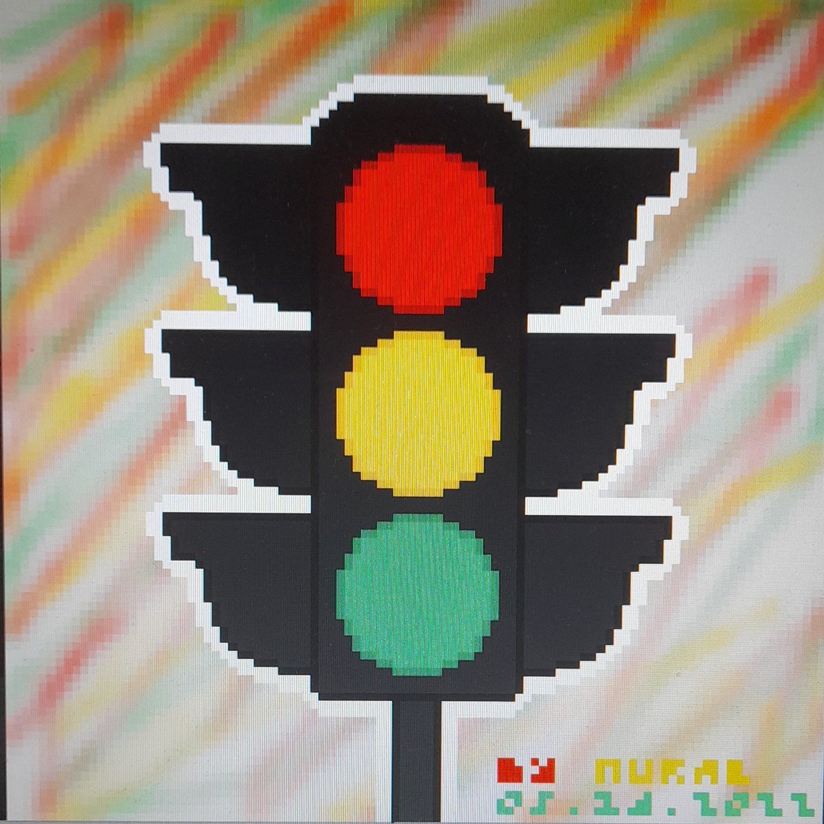 nuralsblog's tweet photo. A traffic light. 🚦
#TrafficLight #art #pixelart #dailydrawingchallenge #recreatedversion #NuralsBlog https://t.co/t6C5ixQzrB