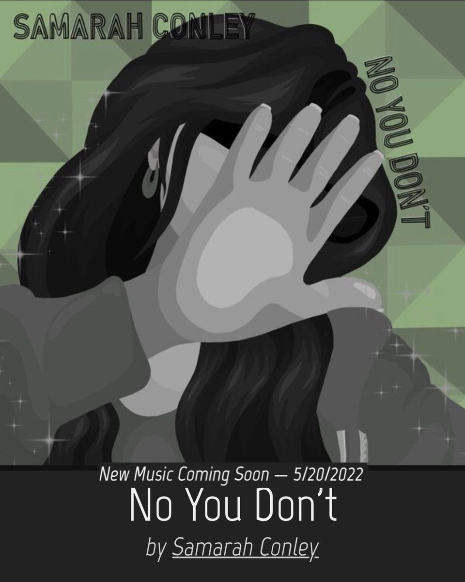 SamarahConley's tweet image. Be the 1st to hear and purchase my new single which releases on May 20th.
This is a great song to add to your playlist!

samarahconley.hearnow.com/no-you-dont

Produced, Recorded, and Mixed by Russ DeLuca

Album Artwork by Gianna P.
#spotify #spotifyplaylist #spotifyartist #hearnow #cdbaby