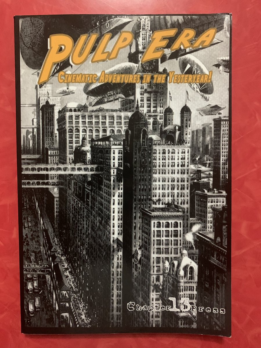 WTFisHalonCon's tweet photo. Speaking of #PulpRPG does anyone have this one? Pulp Era: Cinematic Adventures in the Yesteryear! By Chapter 13 Press. Available at Drivethrurpg as PWYW! https://t.co/zQJuCDkbH7