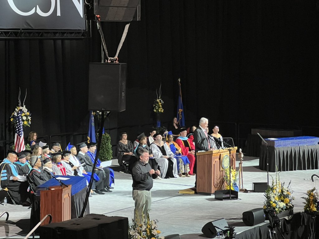 WillMcCurdyII's tweet photo. Glad to be in attendance for @CSNCoyoteβs 50th commencement ceremony. Congratulations to the graduating class of 2022!!! #CSNGrad #CSN50 #graduation https://t.co/4PNpZuzyJJ
