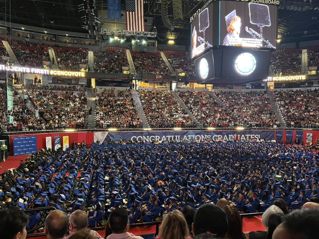 WillMcCurdyII's tweet photo. Glad to be in attendance for @CSNCoyoteβs 50th commencement ceremony. Congratulations to the graduating class of 2022!!! #CSNGrad #CSN50 #graduation https://t.co/4PNpZuzyJJ
