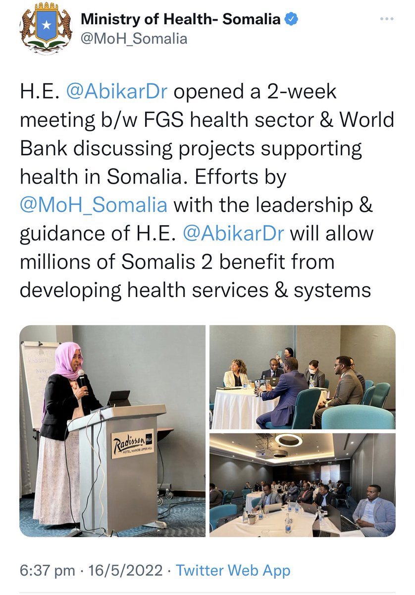 Somali_Lawyer's tweet photo. Approximately 24 hours after #US, #UK, #UAE and #Kenya aided and abetted coup against @M_Farmaajo, Somali ministers are attending conferences in #Nairobi. It is abundantly clear that the new @HassanSMohamud #puppet regime will turn #Somalia into #NGO affiliated #feudal statelets. https://t.co/VxMImfgmhp