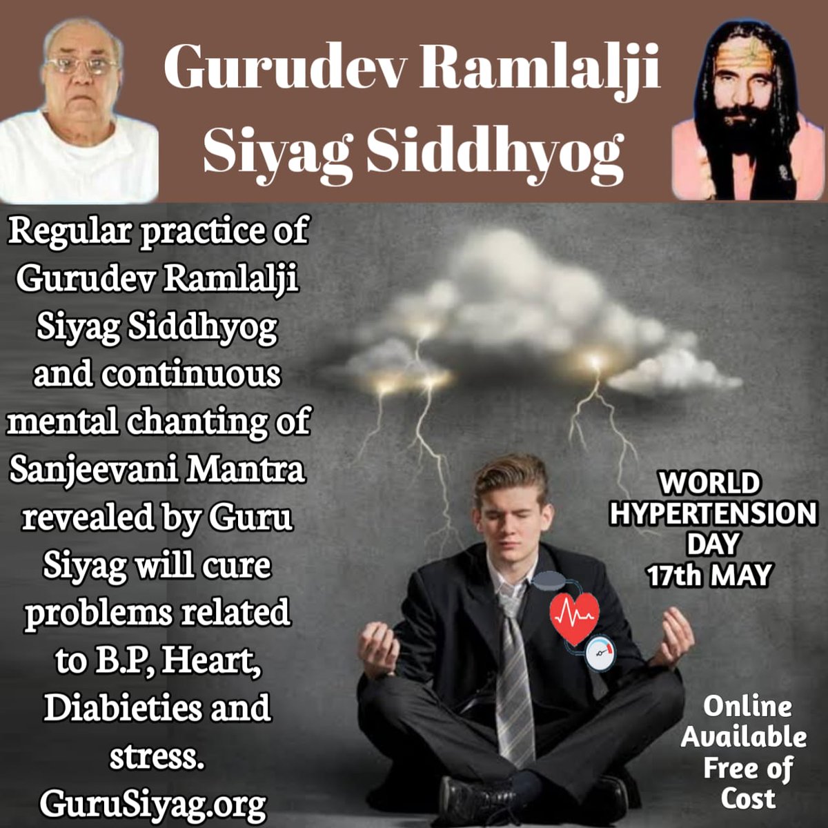 #worldhypertensionday17may
#Yoga4StressFreeLife

It is very important to keep your lifestyle healthy and free of tension so that hypertension can not affect you. Warm wishes on World Hypertension Day to all. pic.x.com/59ZR6xMSa1#worldhypertensionday17may