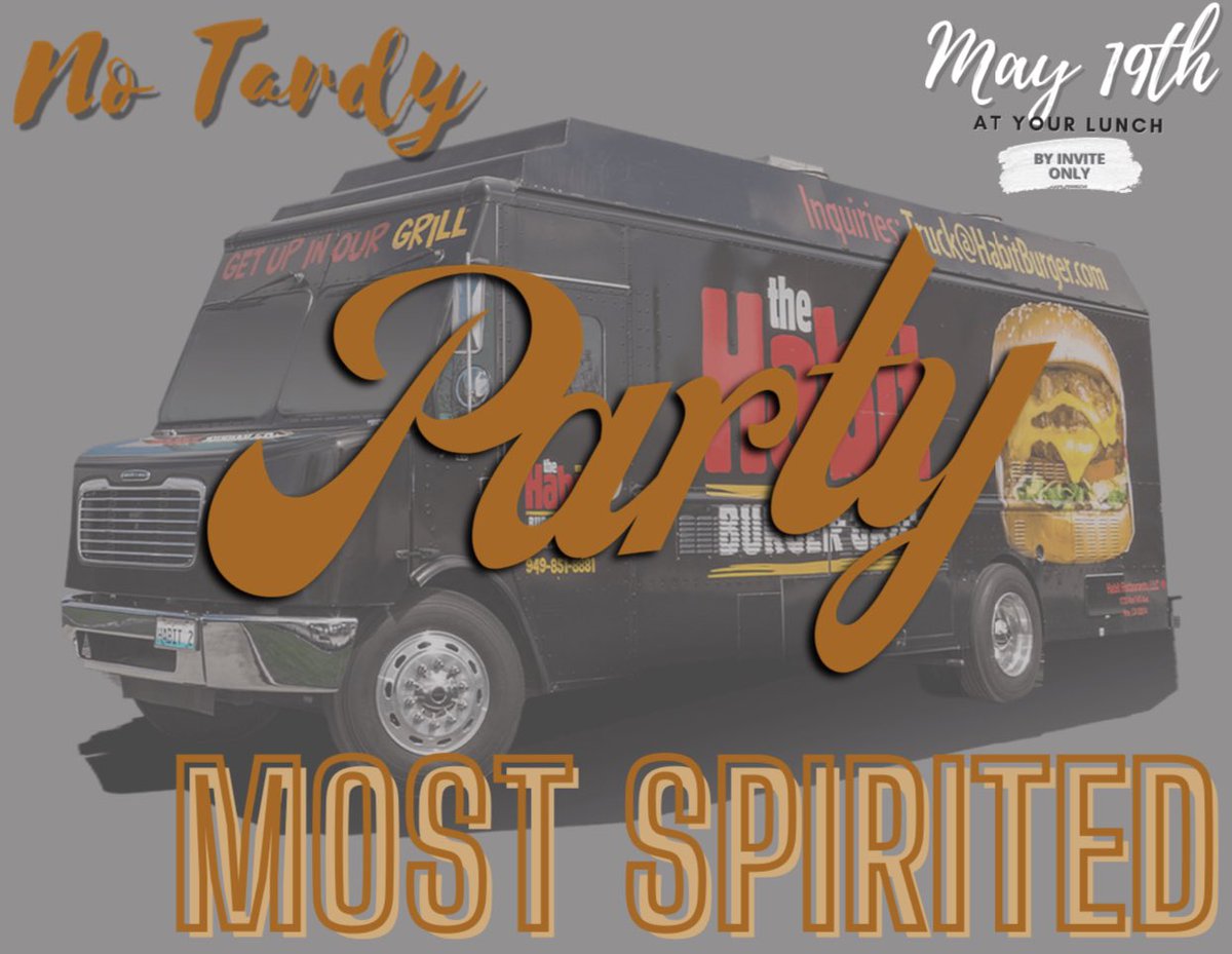 OrangeVistaASB's tweet photo. The Habit Truck is coming to OV!!! Thank you for handling your business…No Tardies and Most Spirited through 5-Star Points for the top 9th,10th,11th graders. You will receive a burger, fries, and a drink.🦊🧡#weAREov Check the Link in the Bio to see if you are a lucky recipient https://t.co/EebNU8elqo