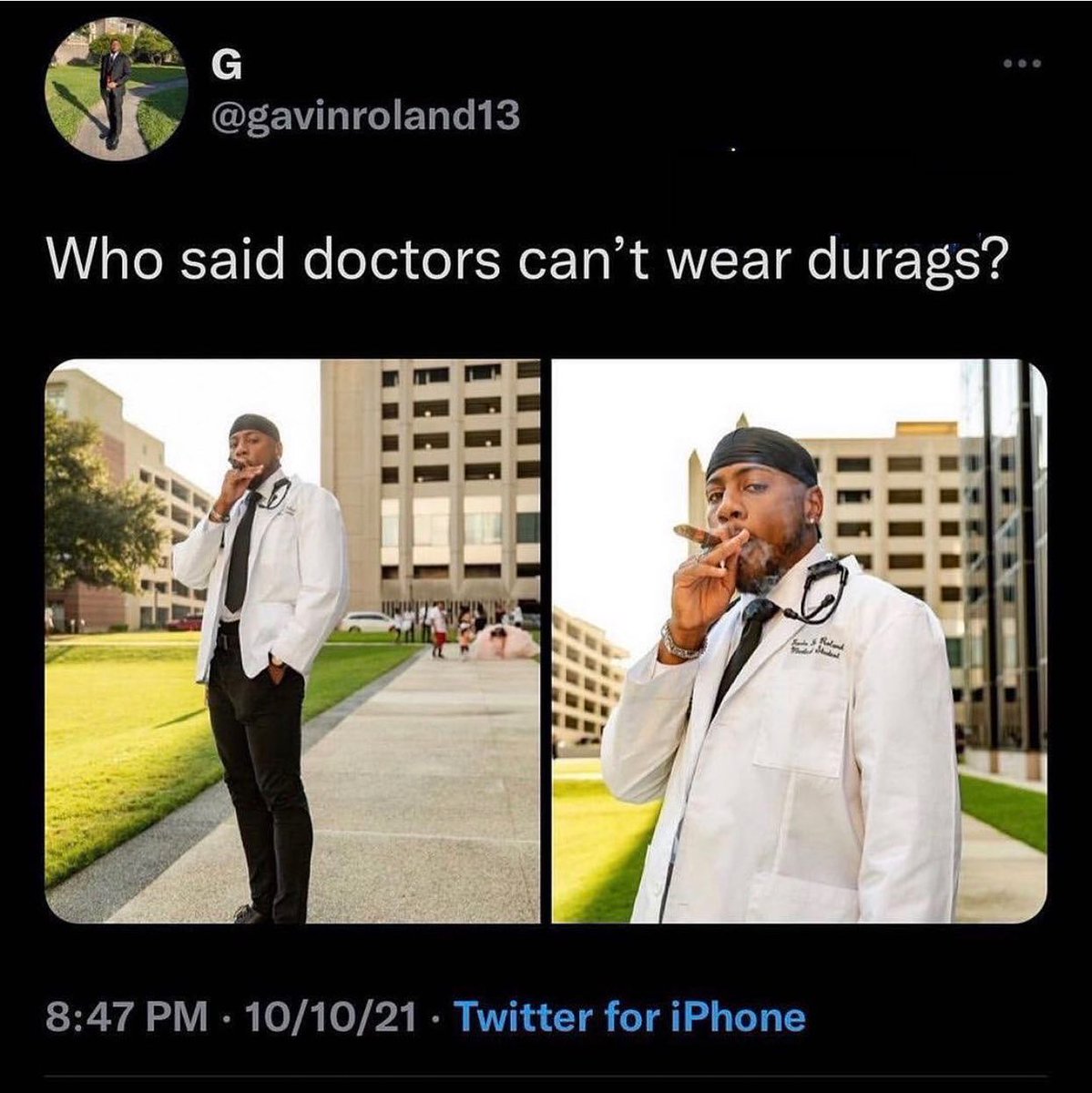 DrippyRags's tweet photo. We taking our culture everywhere! Respect Doc ✊🏾btw get a Black velvet Durags on sale today!
.
Follow us @officialdrippyrags . https://t.co/M0JFYyk7fI