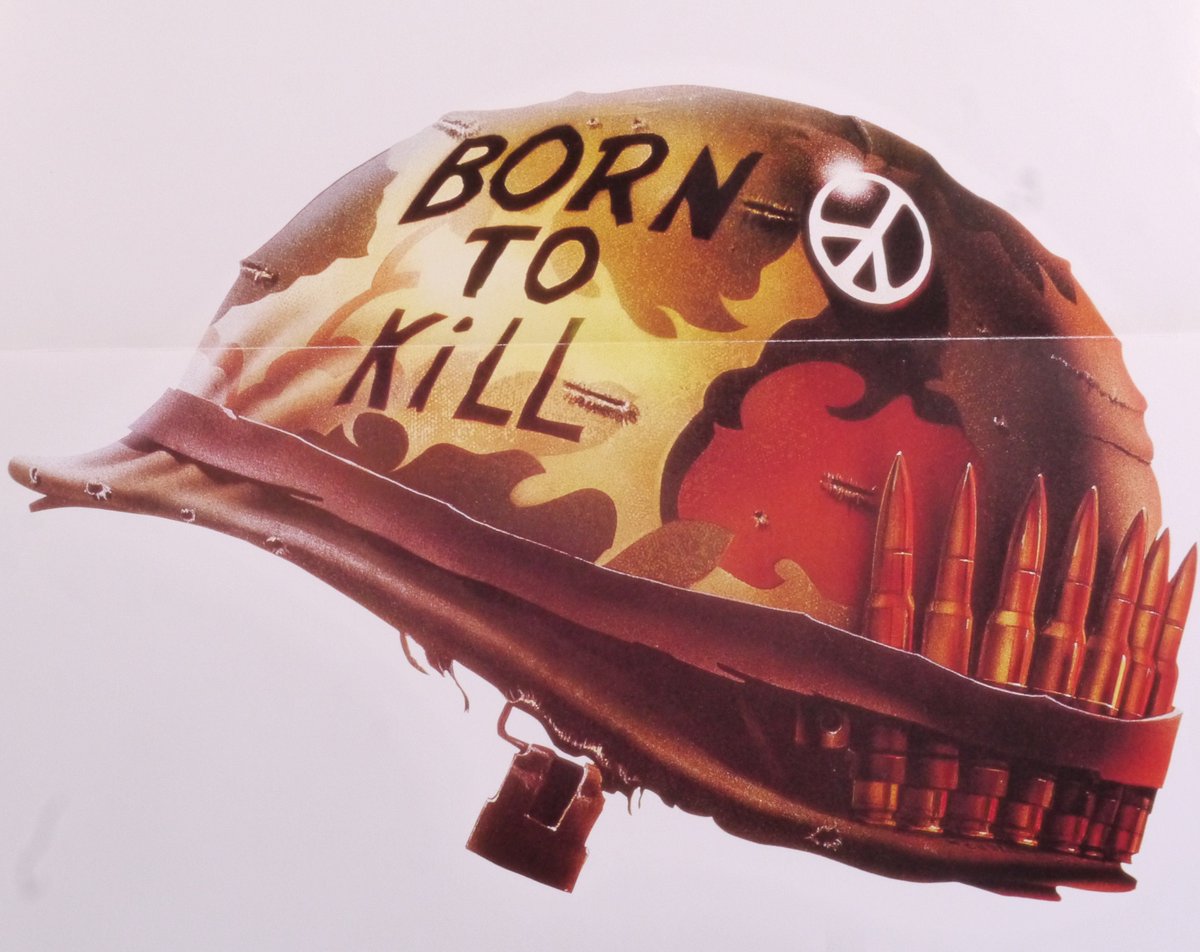 RomanAvery6's tweet photo. Full Metal Jacket-Original Vintage Movie Poster for Stanley Kubrick's Tales of the Vietnam War with Matthew Modine, and Vincent D'Onofrio https://t.co/6PXoicdwCG #fullmetaljacket #stanleykubrick #vincentdonofrio #michaelherr #mathewmodine #vintagecinemaart #movieposter https://t.co/I8yrmU6Vvx