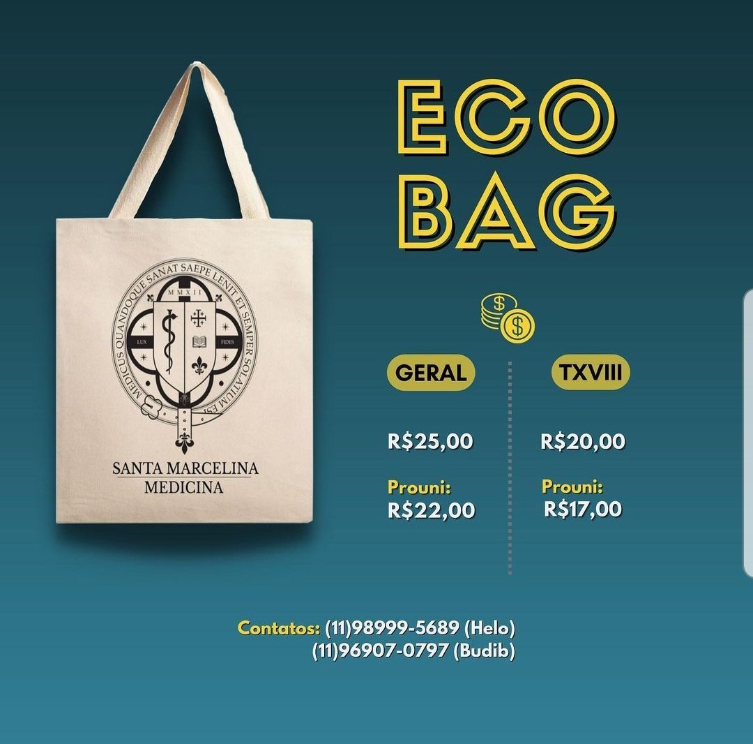 bg_kapor's tweet photo. ATENÇÃO ATENÇÃO!!! Convocando todos os med fasmers desse Brasil pra comprar a melhor e mais linda ecobag da melhor e mais linda comissão de formatura vulgo #ComissãoTXVIIIFasm não fique de fora dessa pq se vc não comprar, só vc não vai ter!!! 💙💛 #FormaT18 https://t.co/ibNhDfAQNQ