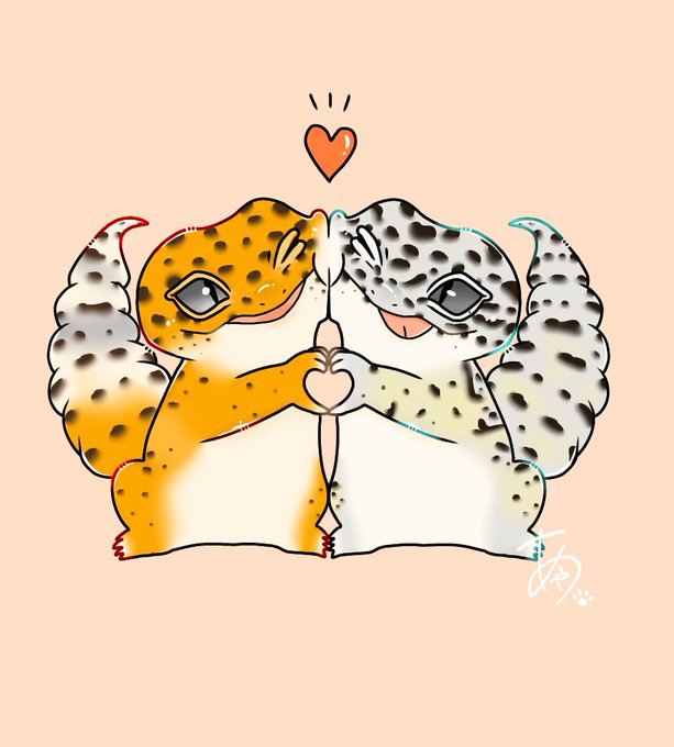 ヒョウモントカゲのtwitterイラスト検索結果