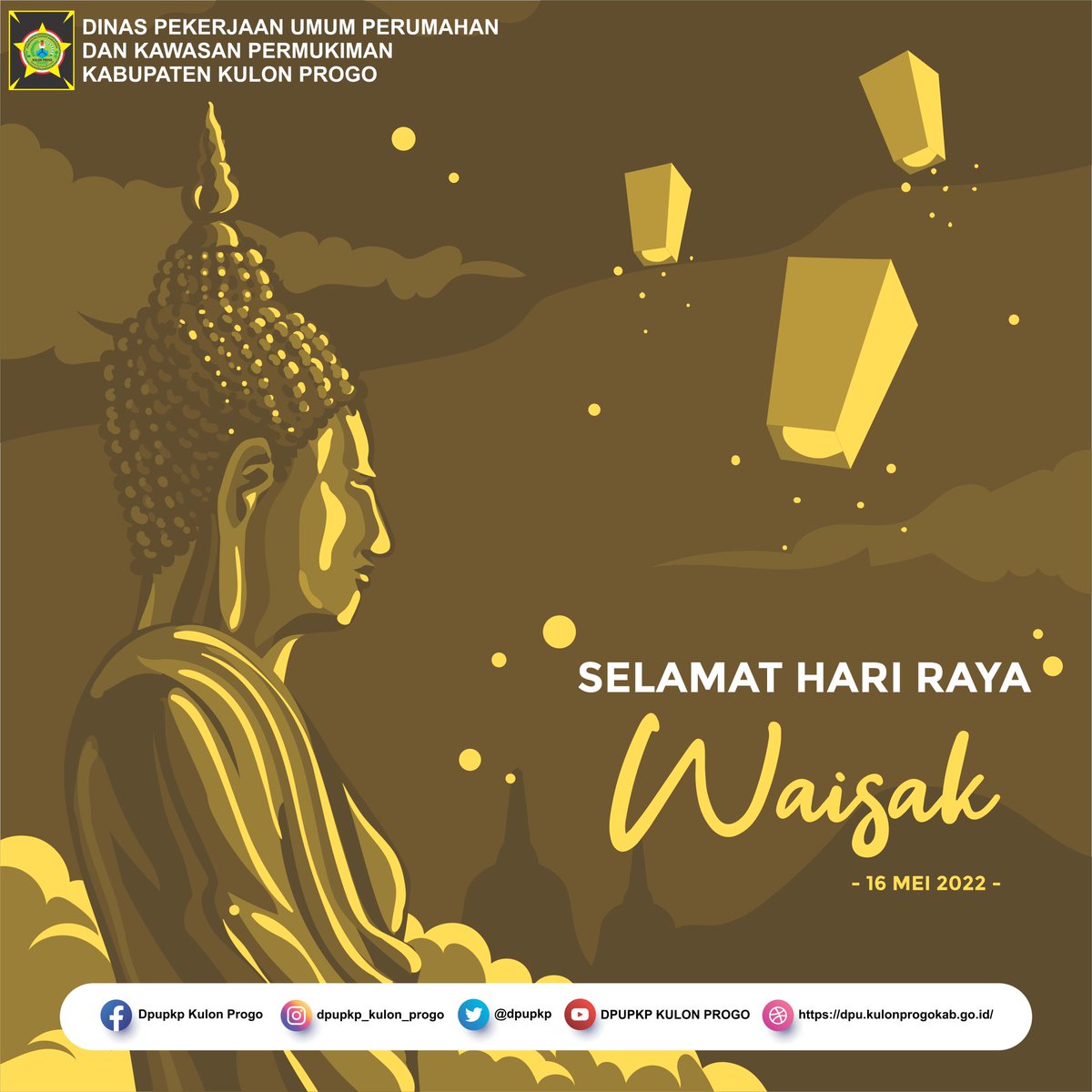 dpupkp's tweet photo. Selamat Hari Raya Waisak 2566 SE kepada seluruh umat Buddha🙏😊.
"No matter how hard the past, you can always begin again." - Buddha https://t.co/y9UwZaZ2zg