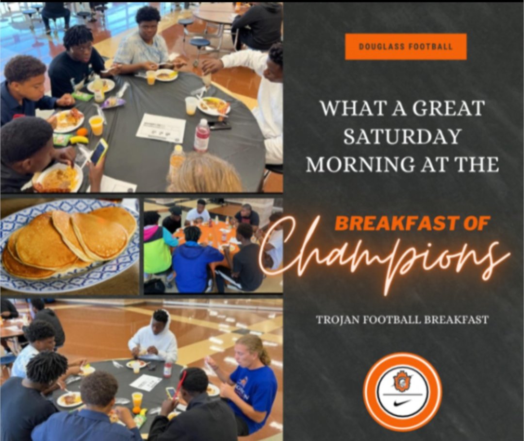 What a great Breakfast of Champions we had on Saturday for returning and incoming Trojans from F.D Moon 🥞⚔️🏈 <a href="/DHSAthleticsOKC/">Douglass Trojans Athletics</a> <a href="/OKCPS_Athletics/">OKCPS Athletics</a> <a href="/GameDayGraphic2/">ⒼⓐⓜⓔⒹⓐⓨ Ⓖⓡⓐⓟⓗⓘⓒⓢ</a> <a href="/FDMoonMS/">F.D. Moon Middle School</a>
