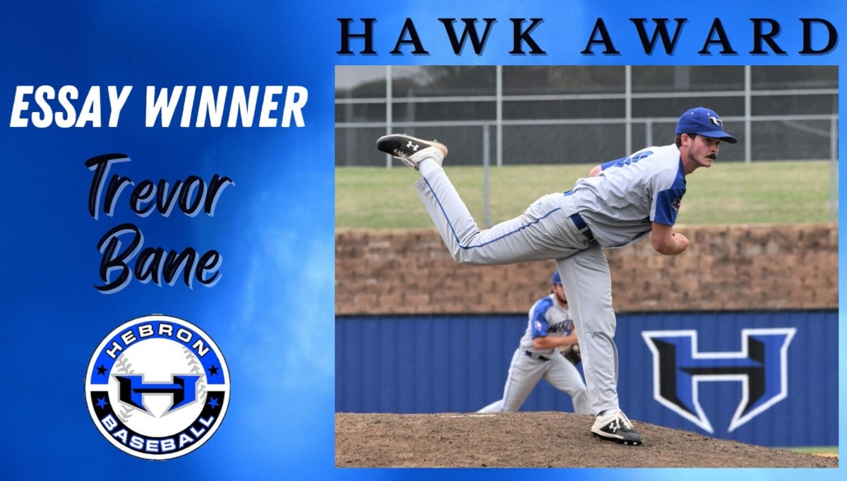 Congratulations to our 2022 Essay Winner, <a href="/bane_trevor/">Trevor Bane</a> and the $1000 scholarship from the Hebron Hawks Baseball Booster Club!  

Well done Trevor!!!  #HPND

📸 <a href="/KOfotog/">Keith Owens</a>