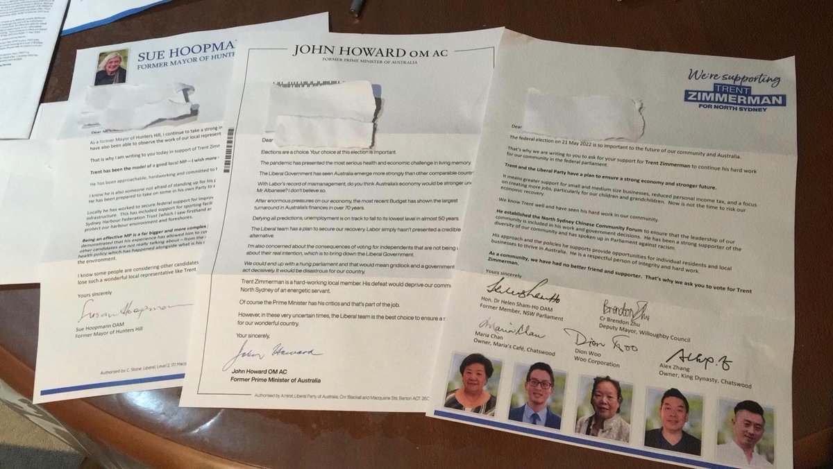 Three character references for Trent Zimmerman in the mail and a robo-call from John Howard warning me off Labor and independents and reminding me to vote Liberal.
Hmmmm
Do you think they're worried here in North Sydney?
#Northsydneyvotes
#IndependentsDay