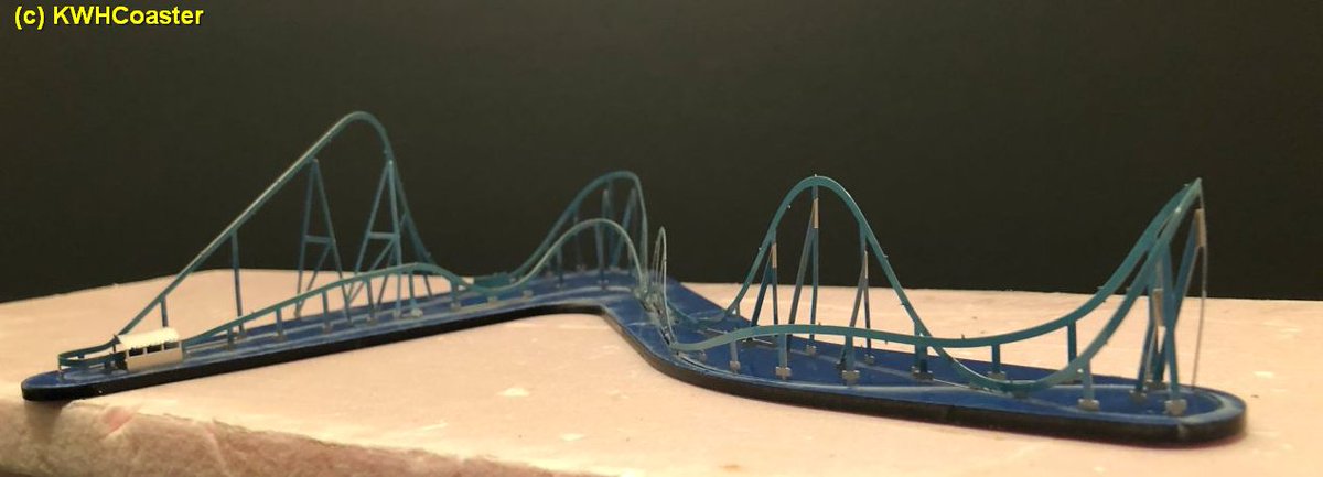 KWHCoaster's tweet photo. #Leviathan #NanoCoaster mock up.

Just loosely assembled to test fit everything. Left the protective film on the acrylic base and letting the tabs stick into the Styrofoam so I don't have to bend them over. https://t.co/tQhKiUaKn0