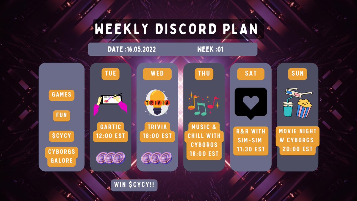 Discord Cy-days!
In here 👉 discord.gg/PRVRNKCd