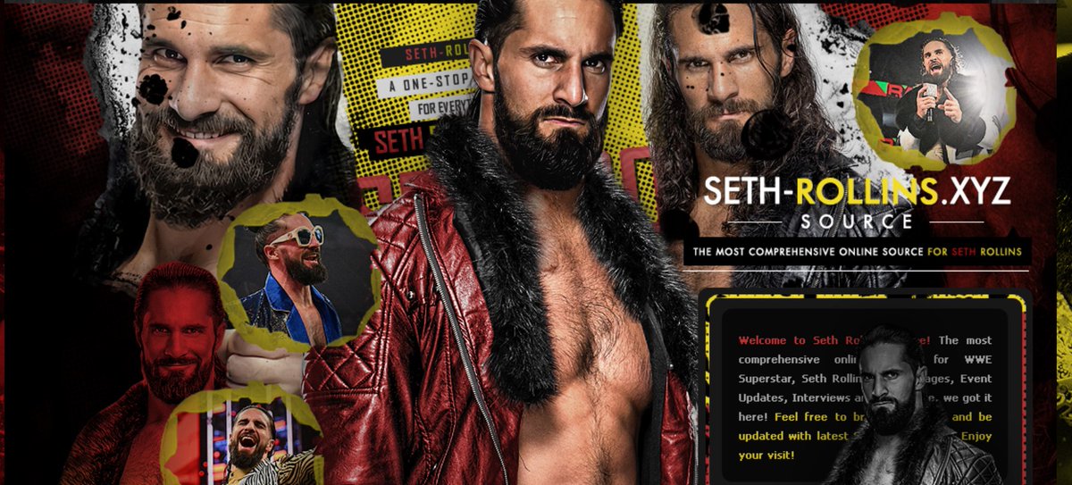 SethRollinsSite's tweet photo. Welcome to your newest source for @WWERollins, Seth Rollins Source (https://t.co/6b5EfnslAg)! The site aims to give you the latest news and updates about Seth. 

Thanks to @designtopia for these wonderful themes.

Affiliation is also open. Thank you and enjoy the site. https://t.co/I5LjlCMEn2