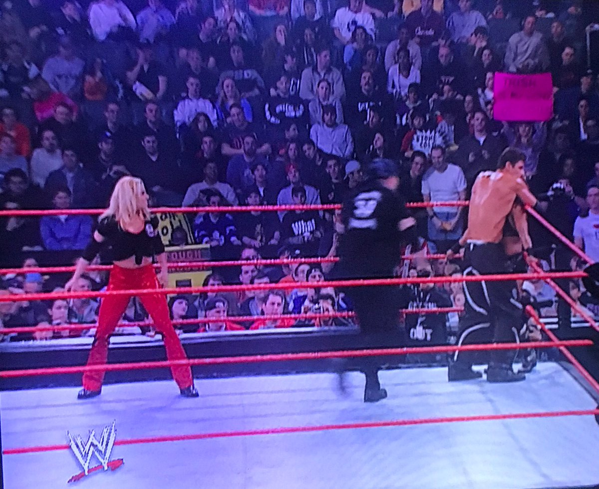 Trish Stratus and Bubba Ray Dudley defeated Jazz and Steven Richards in mixed tag team action. Trish becomes a two time Women’s champion in her hometown of Toronto! Trish and Bubba put Jazz through a table after the match. https://t.co/N8KKylZZY2