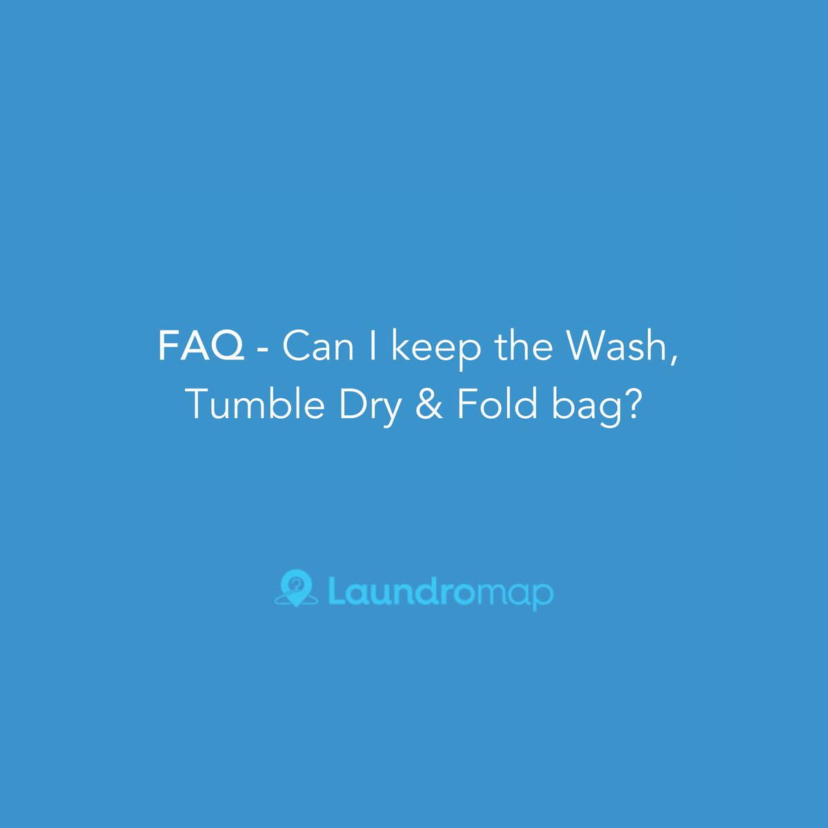 laundromap's tweet photo. Yes, we deliver your first order back to you within a special bag. Use it for your next order. Super quick, super easy.

Have another question? Browse our FAQs here: https://t.co/WnMc6gw6ZQ https://t.co/P2ewtr1WdH