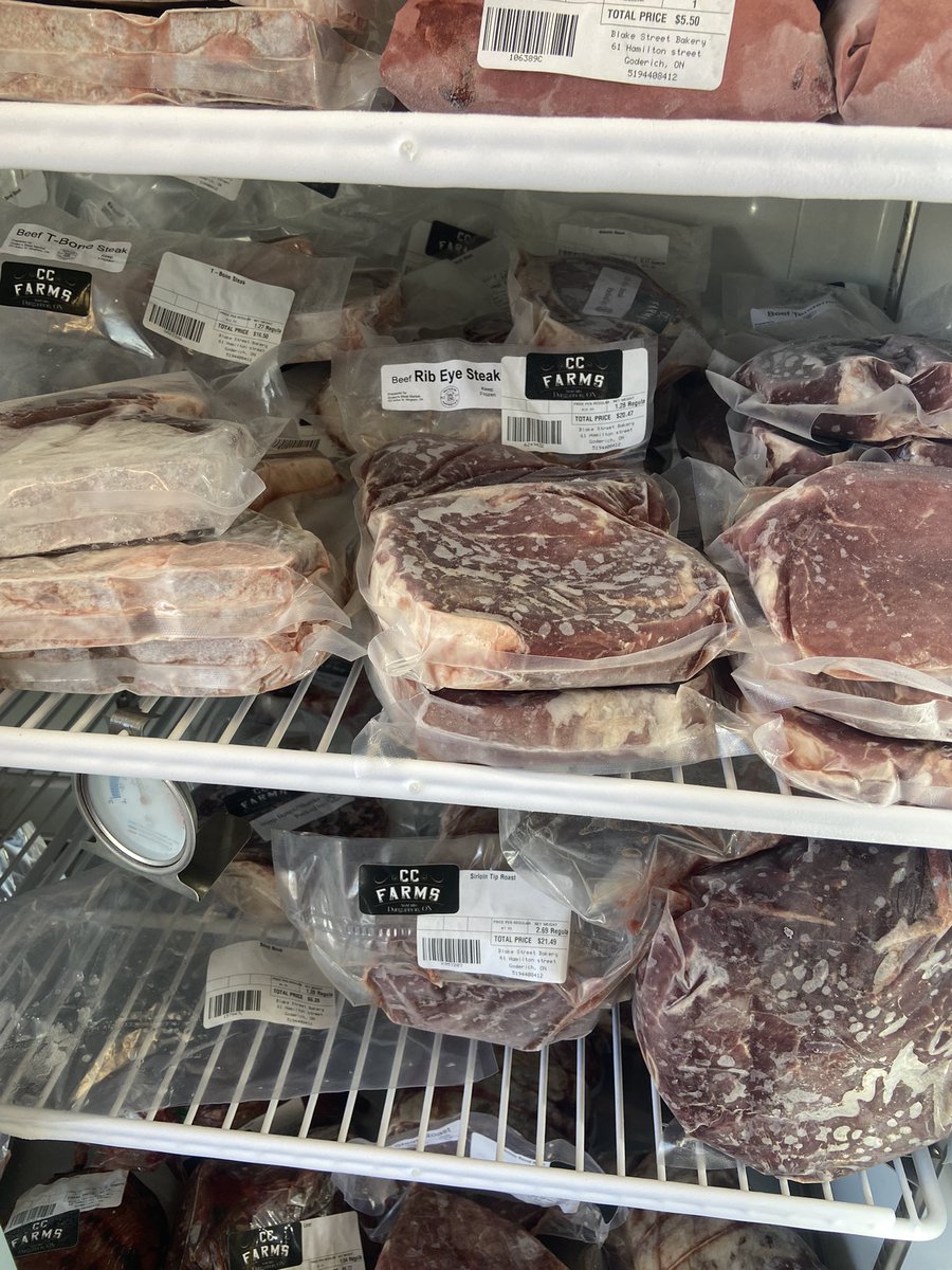 MitchellCurran7's tweet photo. Blake Street Bakery now has a freezer full of Curran Cattle Farms beef, make sure you swing by from 7:30-2 tues-sat and grab your favourite baked goods and lots of meat for the long weekend https://t.co/0tJKAFOqEa