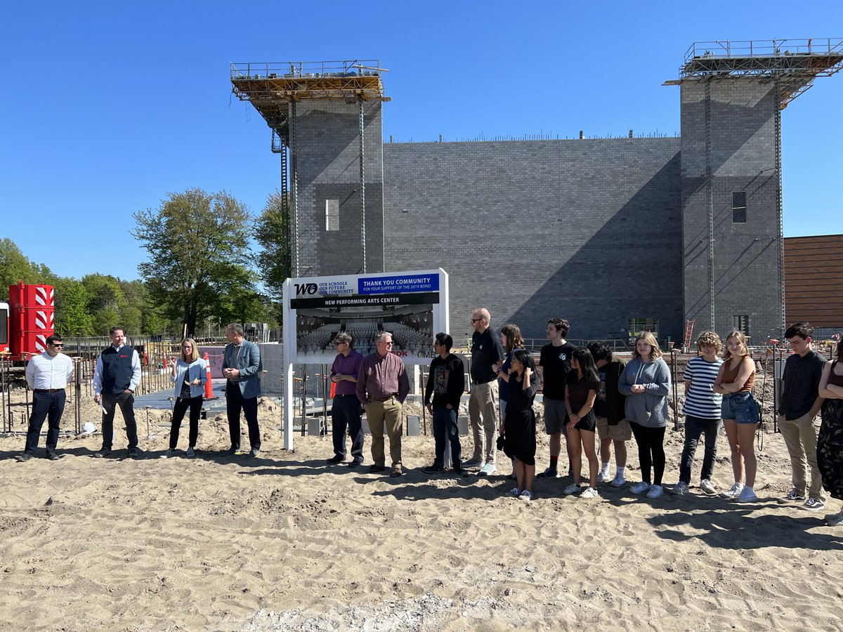 PAC Groundbreaking.  This will be a state of the art facility to showcase the talents of our students involved in the arts.  Thank you again West Ottawa community!