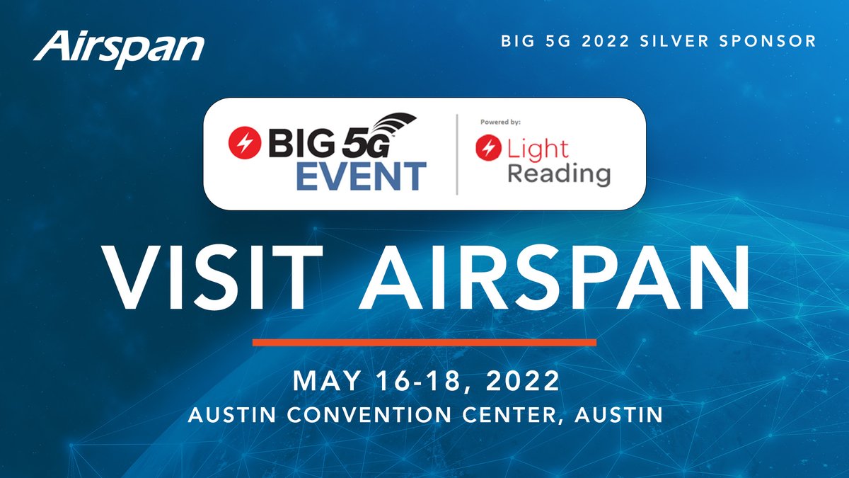 AirspanNetworks's tweet photo. #Big5Gevent starts today!
We are in Austin, Texas for day 1 of #Big5Gevent. Let's reconnect and learn about Airspan Networks latest #5G solutions.

https://t.co/JUm3SRnqgu

#5G #MobileNetworks https://t.co/hNXVQWYVUs