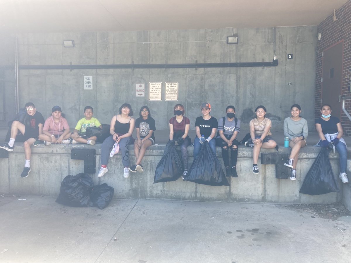 The neighborhood cleanup was a success! Thirteen students and a parent joined Ms. Maas for this event. Together they picked up trash around the entire school and the neighborhood. It was so much fun and gratifying. #LifeOnMarrs