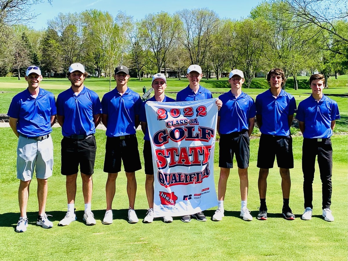 Congratulations to Coach Baker and the Dutchmen Boys' Golf team for qualifying for the State Meet to be held in Ames next week.  Today they finished 2nd at the district meet at Spencer.  #mocfvathletics #GoDutch