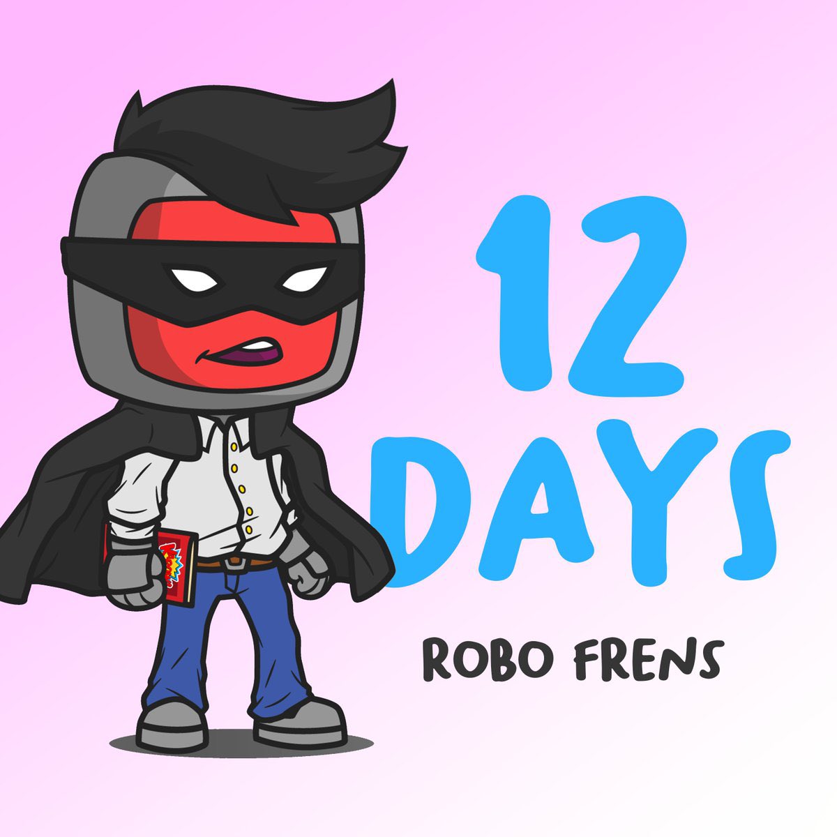 12 days away from Omega launch!

We're giving away .12 ETH &amp; 12 WL spots🥳

1⃣ Follow <a href="/robofrens/">robo frens</a> 🤖
2⃣ Retweet + Like ❤️
3⃣ Tag 3 frens 🚀

⏰ Winners drawn in 48hrs!

#NFTCommmunity #NFTGiveaway #NFTs
