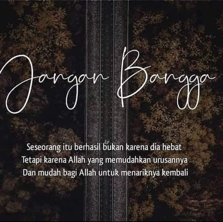 Gak ada yg perlu dibanggakan... Lebih bagus disyukuri...