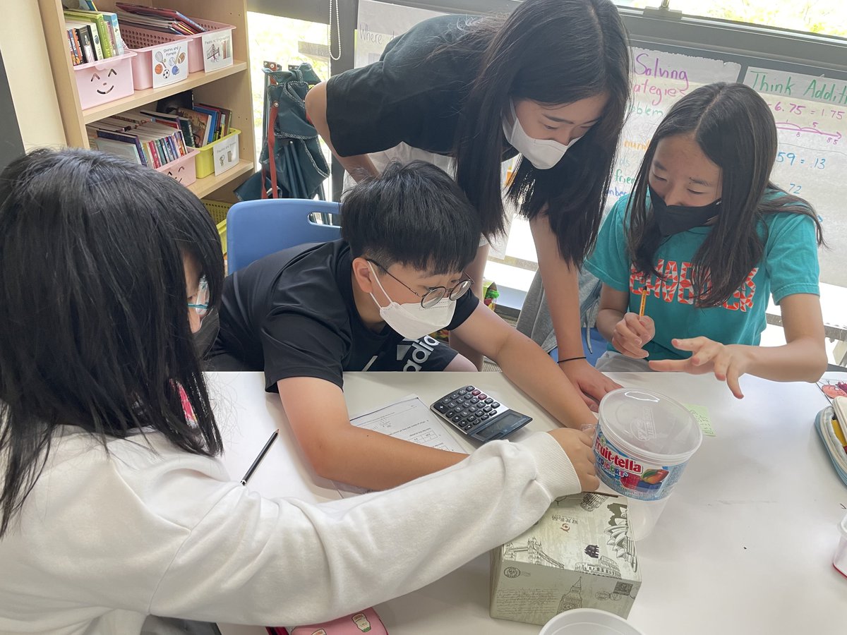 MelissaFleck8's tweet image. Grade 5 students explore different strategies to determine how much space an object takes up. The struggle to think outside the formula was a wonderful learning opportunity. #pypmath #productivestruggle @maisie_bradley @OlsonSKelly