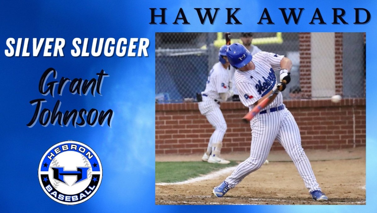 Congratulations to our Silver Slugger,<a href="/GrantJohnson_/">Grant Johnson</a> !!!  A force at the plate hitting .366 on the season with 5 HRs including 3 "Grant" Slams!!  Led the team with 35 RBI placing him in the Top 5 All-Time Hebron Hawk Hitters!

Well done Grant!!  #HPND

📸 <a href="/KOfotog/">Keith Owens</a>