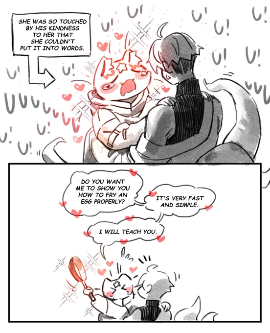 @_yoha_11 @AlcheTale Oh my... Sorry, I thought I had already drawn the page. I completely forgot about it. I am here again.💦

Star is really happy that she has such a wonderful friend like Galac.😽💖💖💖🐙✨ 