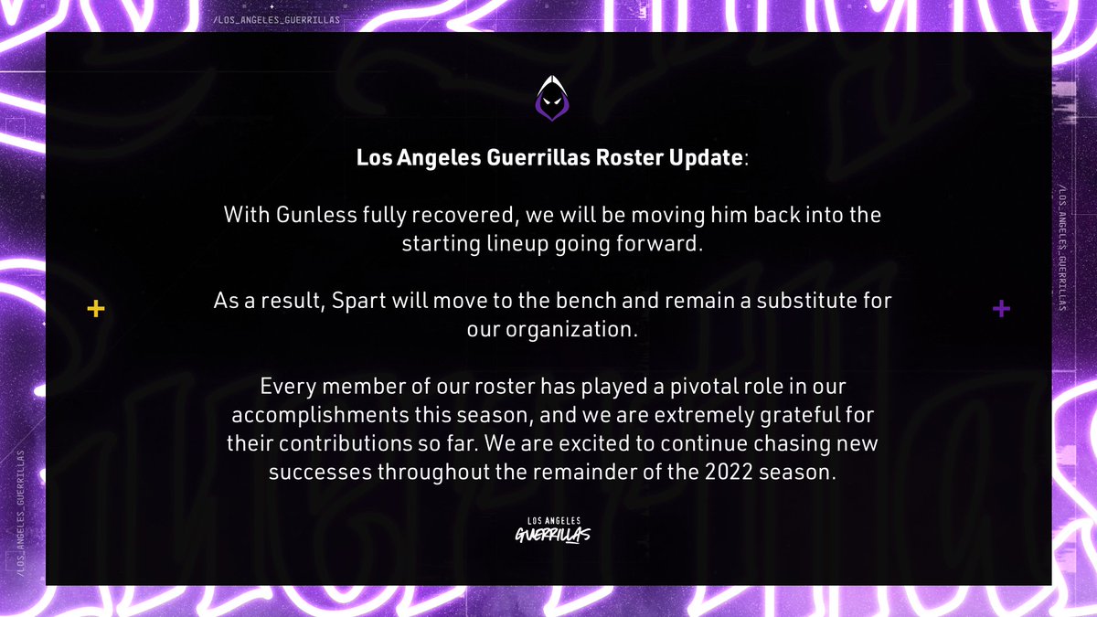 #LAG Roster Update: