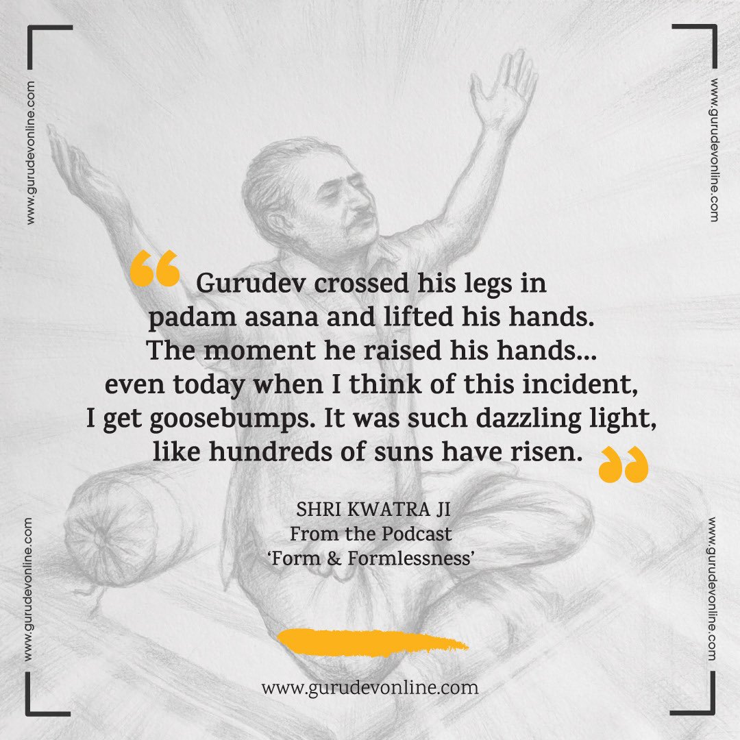 G_Guruofgurus's tweet photo. Gurudev Online - Audiobiography "Form and Formlessness" https://t.co/LwUPErfrvd https://t.co/cN415iMmqT