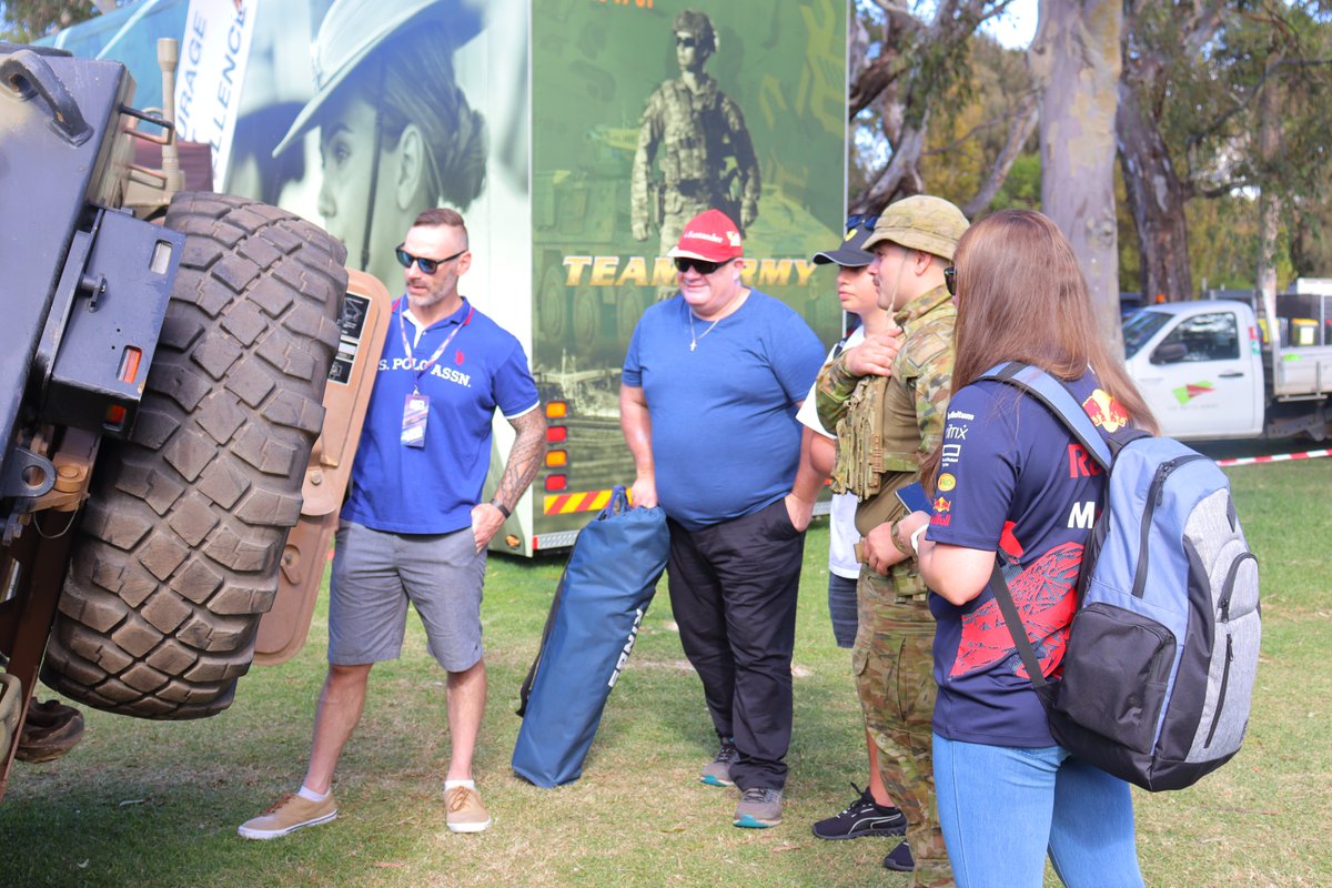 #OurPeople have returned to @SOARMDAusArmy after showing visitors to F1 Australian Grand Prix in April a few of the vehicles we’re at home in 🏎