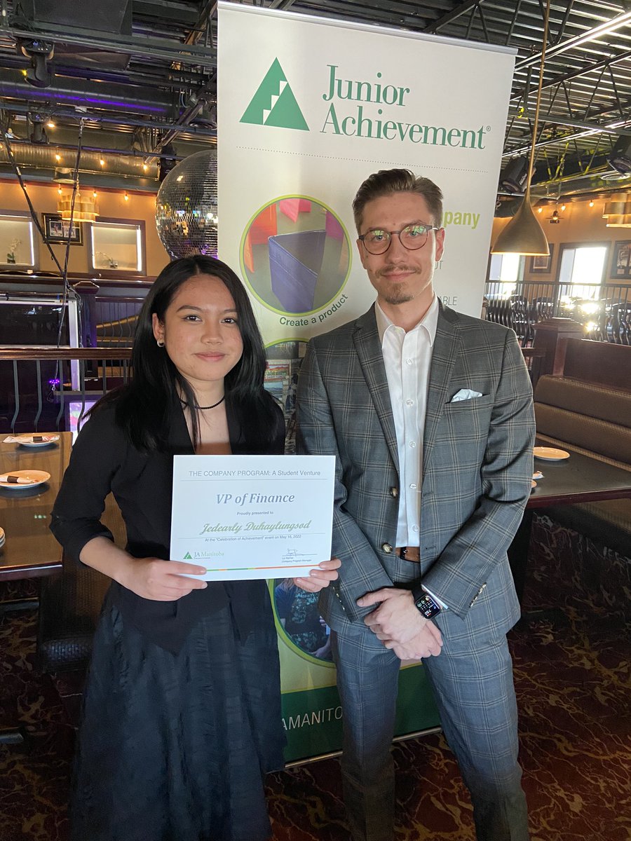 Congratulations Jedearly Duhaylungsod for earning VP of Finance of the Year! Your ability to manage income and expense statements was impressive. Great job keeping track of all our sales! <a href="/wpcLRSD/">Windsor Park Collegiate</a> <a href="/JAManitoba/">JAManitoba</a> <a href="/revivemanitoba/">Revive Manitoba</a>