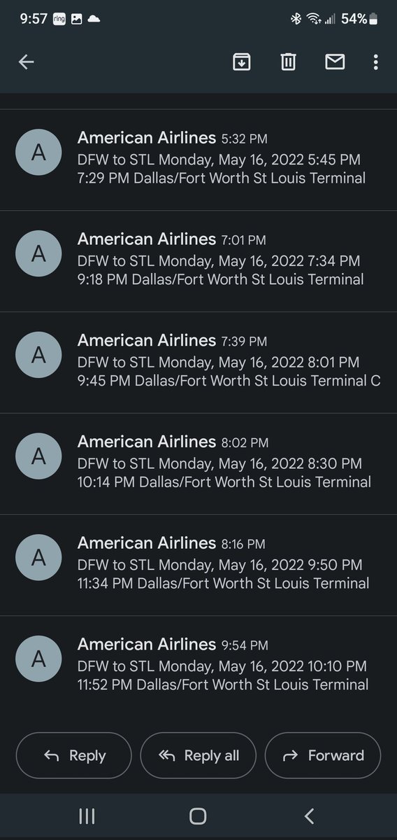 ABrijTooFar's tweet photo. @AmericanAir Still in Dallas. Bravo. https://t.co/RcCvchCCaS